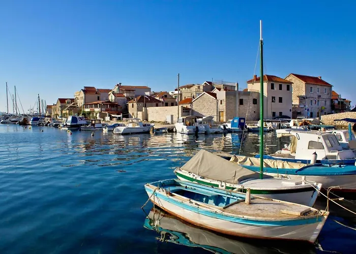 In Tribunj With Sea View, Balcony, Air Conditioning, Wifi 68-1 Lägenhet
